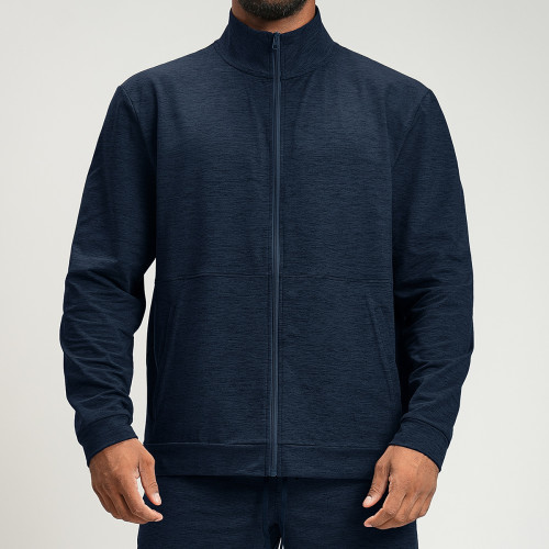 OEM & ODM Men's Sports Fitness Yoga Knit Two-Tone Jacket - Breathable Outdoor Commuting & Hiking Wear | Perfect for Wholesale Sourcing Agents1500