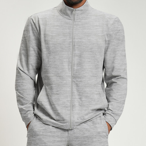 OEM & ODM Men's Sports Fitness Yoga Knit Two-Tone Jacket - Breathable Outdoor Commuting & Hiking Wear | Perfect for Wholesale Sourcing Agents1500
