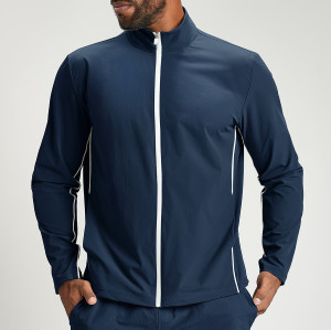 High-Quality Cross-Border Men's Quick-Dry Eco-Friendly Color-Block Sports Fitness Jacket 1158 - OEM & ODM Solutions for Bulk Orders and Sourcing Agents