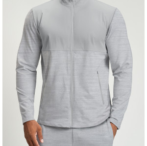 Premium OEM/ODM Men's Long Sleeve Jacket 4162-1 - Cross-Border Sports Yoga Casual Outdoor Fitness with Color-Block Patchwork - Ideal for Wholesale & Sourcing