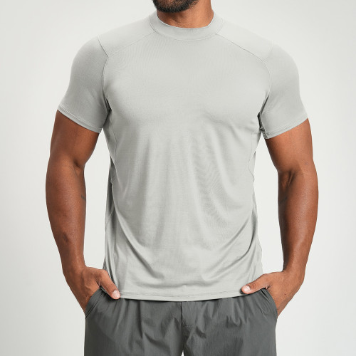 OEM & ODM Men's Skin-Friendly Breathable Sports T-Shirt - Perfect for Yoga, Outdoor Hiking & Casual Wear | Wholesale Available | Sourcing Agents for Cross-Border Fitness Apparel1202