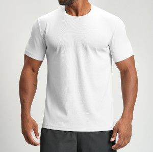 Wholesale OEM/ODM Men's Breathable Quick-Dry T-Shirt - Cross-Border Spring/Summer Skin-Friendly Round Neck for Sports & Yoga Fitness - Short Sleeve Style 4159