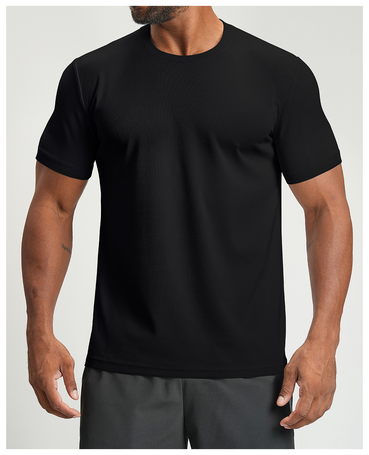 skin-friendly round neck activewear