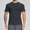 Wholesale Activewear - Cross-Border Men's Lyocell Merino Wool Blend Skin-Friendly Moisture-Wicking Breathable Fitness Short Sleeve 3539 | OEM & ODM Services