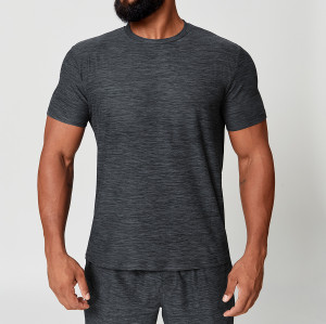 Custom OEM & ODM Men's Quick-Dry Training Fitness T-Shirt - Skin-Friendly Round Neck Short Sleeve Design for Sports & Outdoor Commuting - Perfect for Bulk Purchases1173