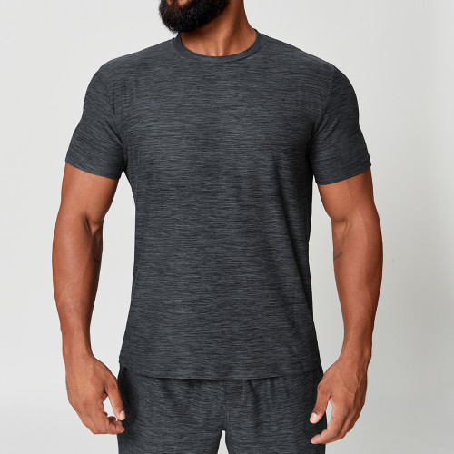Custom OEM & ODM Men's Quick-Dry Training Fitness T-Shirt - Skin-Friendly Round Neck Short Sleeve Design for Sports & Outdoor Commuting - Perfect for Bulk Purchases1173