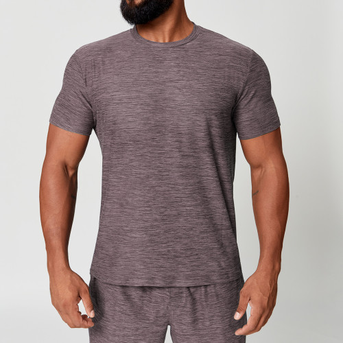 Custom OEM & ODM Men's Quick-Dry Training Fitness T-Shirt - Skin-Friendly Round Neck Short Sleeve Design for Sports & Outdoor Commuting - Perfect for Bulk Purchases1173