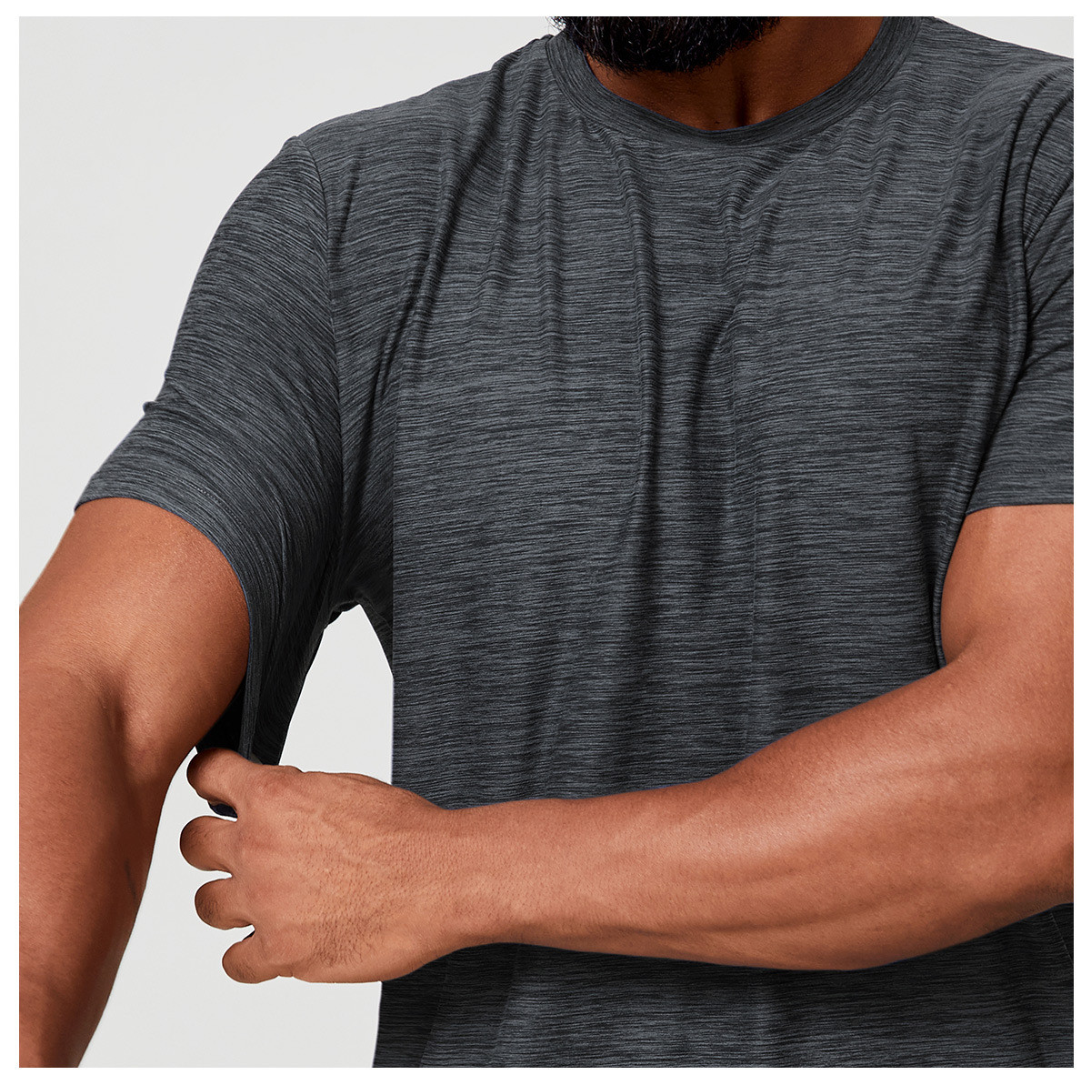men's round neck sports t-shirt