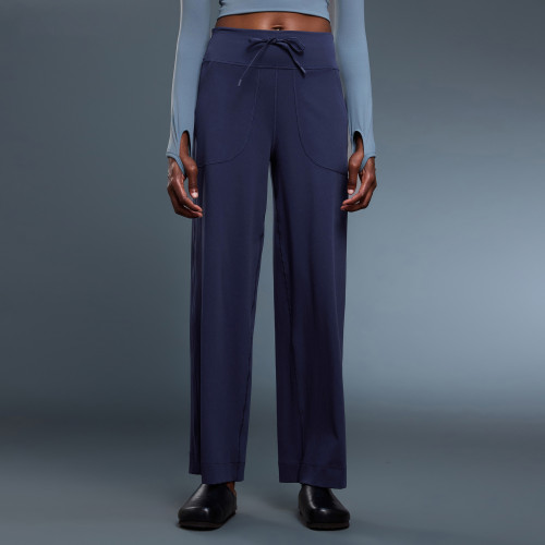 DL336 Women's Evrlue Zero-Feel Wide Leg Yoga Pants - High Elastic Multi-Pocket Casual Fitness Trousers | OEM & ODM Activewear Manufacturer for Wholesale & Sourcing Agents