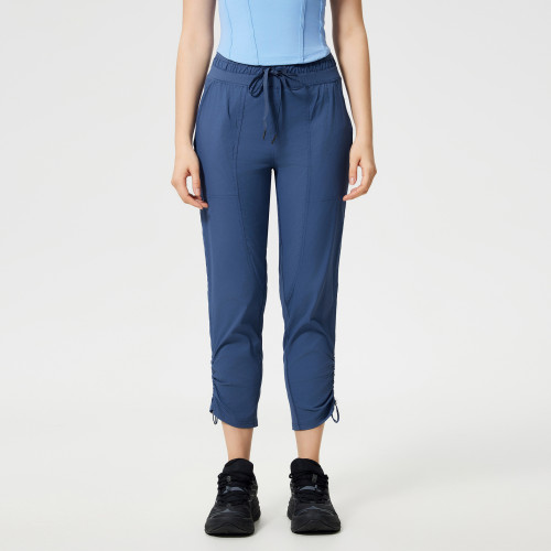 DSS070 Women's 2-in-1 Ice-Sense Quick Dry Straight Leg Pants, Lightweight Breathable Casual Running & Fitness Trousers