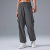 D25089 Women's Loose Cargo Jogger Pants - OEM & ODM Available, Perfect Casual Wide Leg Trousers for Outdoor Activities, Commute, Fitness & Sports, Wholesale Options for Sourcing Agents & Brands