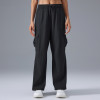D25089 Women's Loose Cargo Jogger Pants - OEM & ODM Available, Perfect Casual Wide Leg Trousers for Outdoor Activities, Commute, Fitness & Sports, Wholesale Options for Sourcing Agents & Brands