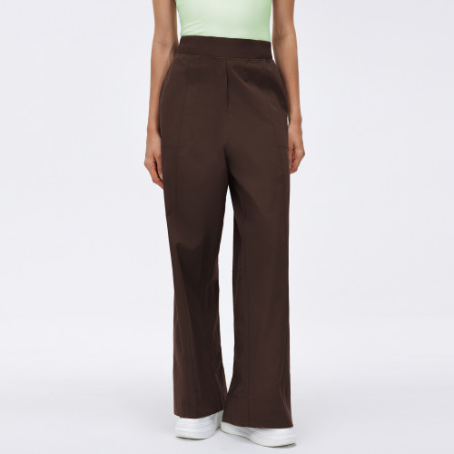 D26015 Women's Water-Resistant Outdoor Pants - OEM & ODM Available! High Waist Elastic Loose Straight Leg Quick Dry Breathable Fitness Trousers for Bulk Orders and Sourcing Agents