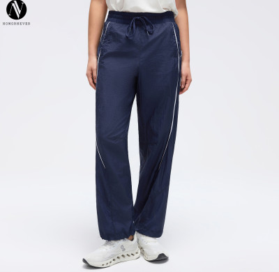 OEM & ODM Women’s Spring/Summer 2-Way Casual Pants | Lightweight Mid-Rise Drawstring Straight Leg & Jogger Style Trousers for Wholesale & Sourcing Agents