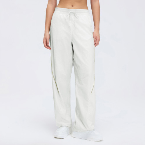 OEM & ODM Women’s Spring/Summer 2-Way Casual Pants | Lightweight Mid-Rise Drawstring Straight Leg & Jogger Style Trousers for Wholesale & Sourcing Agents