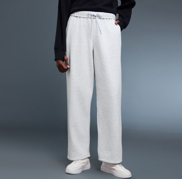 OEM & ODM Women's Winter Fleece Lined Sweatpants - Loose Straight Leg Casual Joggers with Drawstring Cuffs for Bulk Wholesale & Sourcing Agents