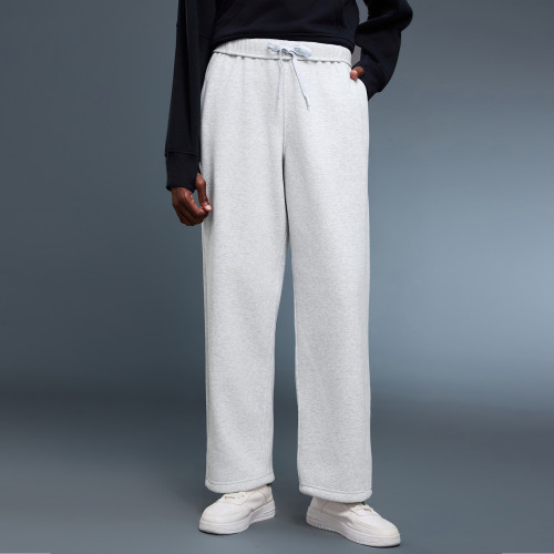 OEM & ODM Women's Winter Fleece Lined Sweatpants - Loose Straight Leg Casual Joggers with Drawstring Cuffs for Bulk Wholesale & Sourcing Agents