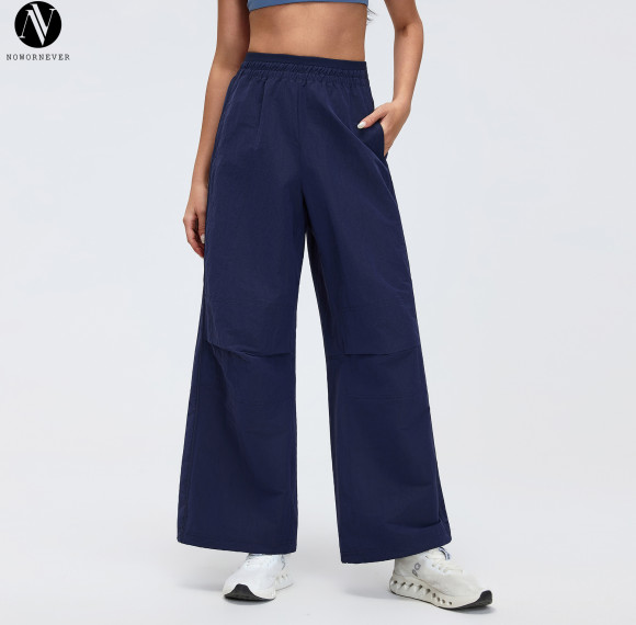 D26044 Women's High Waist Cargo Pants - Loose Straight Leg Water-Resistant Outdoor Hiking & Trekking Trousers | OEM & ODM Available for Bulk Orders, Sourcing Agents Welcome!