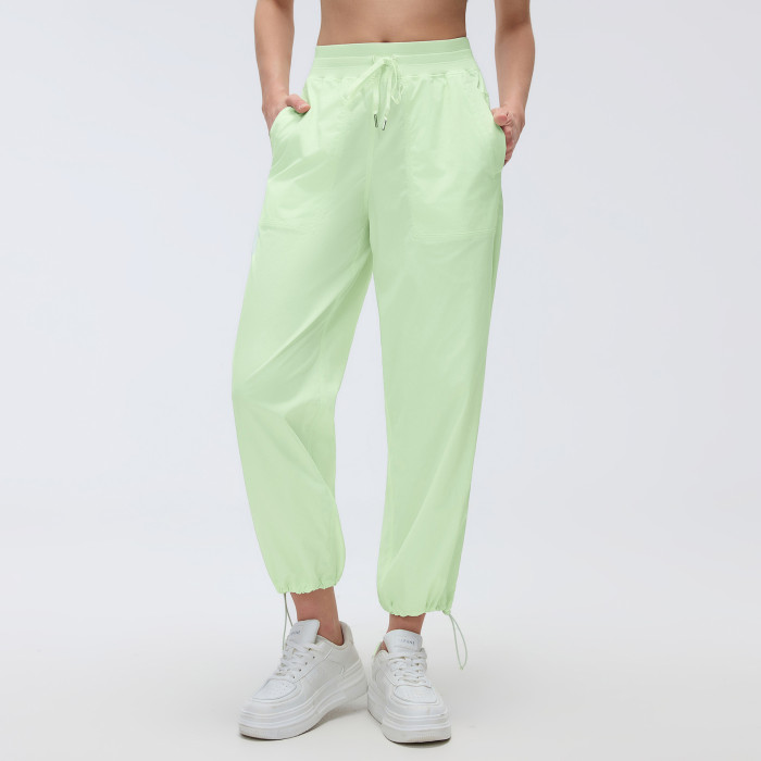 OEM & ODM Women's Summer Quick Dry Pants D26052 - 2-Way Loose Straight Leg & Jogger Style Casual Trousers for Outdoor Running & Fitness | Wholesale Activewear Manufacturer