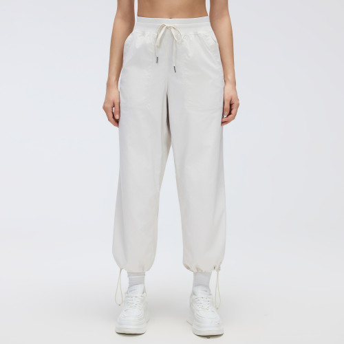 OEM & ODM Women's Summer Quick Dry Pants D26052 - 2-Way Loose Straight Leg & Jogger Style Casual Trousers for Outdoor Running & Fitness | Wholesale Activewear Manufacturer