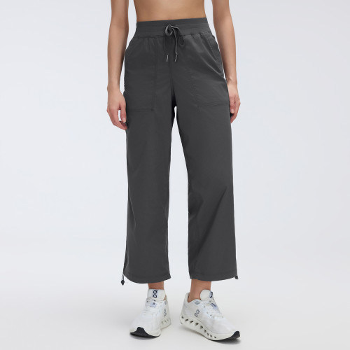 OEM & ODM Women's Summer Quick Dry Pants D26052 - 2-Way Loose Straight Leg & Jogger Style Casual Trousers for Outdoor Running & Fitness | Wholesale Activewear Manufacturer