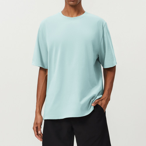 100% Cotton Breathable Men's Sports T-Shirt - Moisture-Wicking Short Sleeve for Running, Fitness, and Casual Citywalk | OEM & ODM Services Offered | Wholesale Opportunities - Model 1003