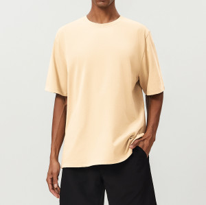 100% Cotton Breathable Men's Sports T-Shirt - Moisture-Wicking Short Sleeve for Running, Fitness, and Casual Citywalk | OEM & ODM Services Offered | Wholesale Opportunities - Model 1003