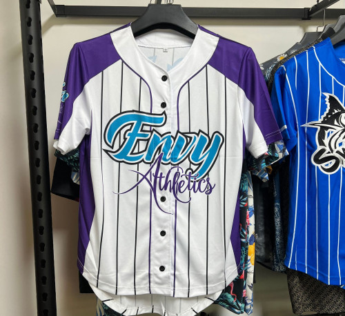 02225 Custom American Size Open Front Baseball Jersey - Unisex Loose Fit T-Shirt with Digital Printing for Streetwear & Dance | OEM, ODM, Wholesale, Sourcing Agents - Perfect for Fashion Brands and Distributors