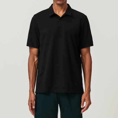 Breathable & Moisture-Wicking Loose Fit Sports Polo Shirt - 1004 Cotton Short Sleeve for Golf & Tennis - OEM, ODM & Wholesale Solutions | Sourcing Agents
