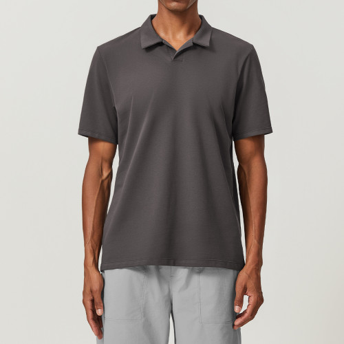 Breathable & Moisture-Wicking Loose Fit Sports Polo Shirt - 1004 Cotton Short Sleeve for Golf & Tennis - OEM, ODM & Wholesale Solutions | Sourcing Agents