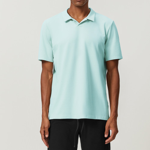 Breathable & Moisture-Wicking Loose Fit Sports Polo Shirt - 1004 Cotton Short Sleeve for Golf & Tennis - OEM, ODM & Wholesale Solutions | Sourcing Agents