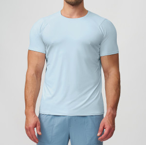 Men's Fitness T-Shirt - Slim Fit, Quick-Dry, Skin-Friendly for Outdoor & Casual Use, OEM & ODM Services for Cross-Border European & American Markets, Model 1503