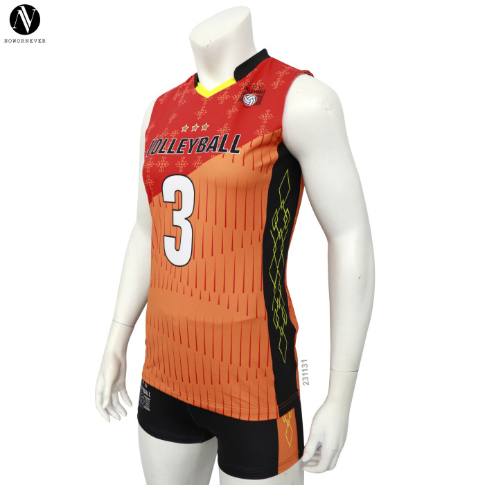 A567 Custom Women's Volleyball Uniform Set - Quick Dry Breathable Team Jerseys for Matches & Training | OEM, ODM, Wholesale Solutions | Perfect for Sportswear & Activewear Brands Looking to Source Quality Apparel