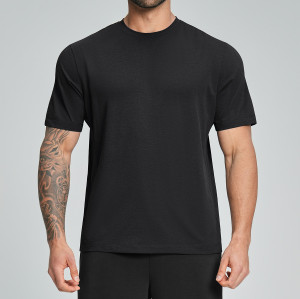 Custom Men's Moisture-Wicking Micro-Pore Sports T-Shirt for Outdoor Activities - Quick-Dry, Short Sleeve Design for Fitness & Tennis | OEM/ODM & Wholesale Opportunities 5091