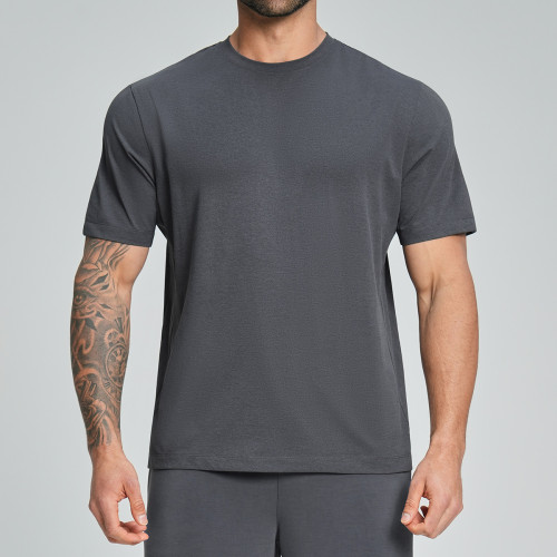 Custom Men's Moisture-Wicking Micro-Pore Sports T-Shirt for Outdoor Activities - Quick-Dry, Short Sleeve Design for Fitness & Tennis | OEM/ODM & Wholesale Opportunities 5091