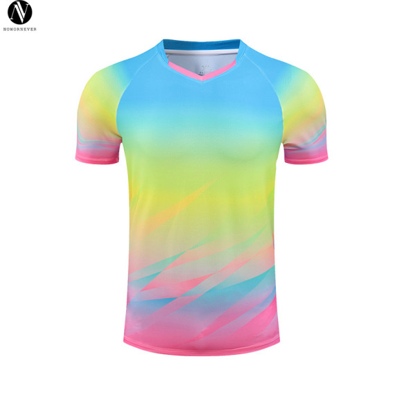 2401/03/05/09/11 Custom Full Print Badminton T-Shirt | Quick Dry Breathable Unisex Tee for Tennis & Table Tennis Training | OEM & ODM Manufacturing for Activewear and Sportswear | Wholesale Sourcing Agents Available