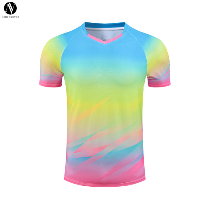 2401/03/05/09/11 Custom Full Print Badminton T-Shirt | Quick Dry Breathable Unisex Tee for Tennis & Table Tennis Training | OEM & ODM Manufacturing for Activewear and Sportswear | Wholesale Sourcing Agents Available