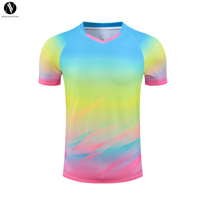 2401/03/05/09/11 Custom Full Print Badminton T-Shirt | Quick Dry Breathable Unisex Tee for Tennis & Table Tennis Training | OEM & ODM Manufacturing for Activewear and Sportswear | Wholesale Sourcing Agents Available