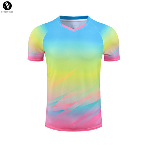 2401/03/05/09/11 Custom Full Print Badminton T-Shirt | Quick Dry Breathable Unisex Tee for Tennis & Table Tennis Training | OEM & ODM Manufacturing for Activewear and Sportswear | Wholesale Sourcing Agents Available