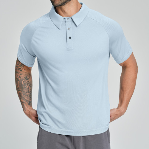 Customizable Men's Outdoor Polo Shirt - Breathable & Skin-Friendly for Hiking, Commuting & Leisure | OEM, ODM, Wholesale Options1181