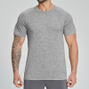 Cross-Border Men's Breathable Seamless Sports T-Shirt – Designed for Yoga, Outdoor Activities & Home Use – Wholesale & OEM, ODM Options Available – Product 1196