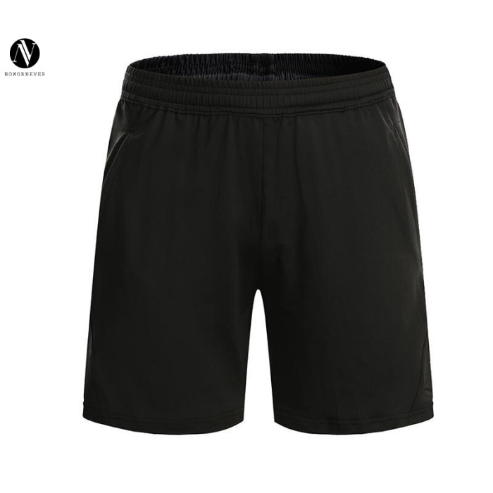 2907# Unisex Quick Dry Black Athletic Shorts - Customizable Blank Sports Shorts for Men & Women, Ideal for OEM, ODM Production & Wholesale Bulk Orders