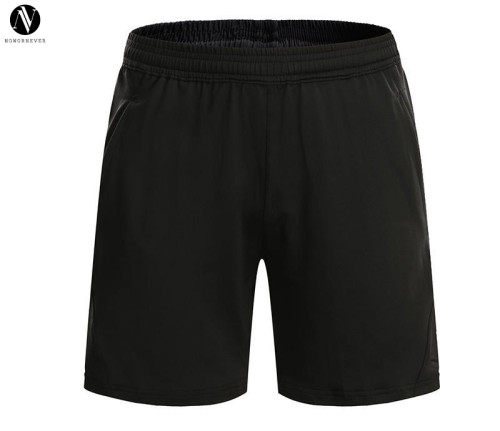 2907# Unisex Quick Dry Black Athletic Shorts - Customizable Blank Sports Shorts for Men & Women, Ideal for OEM, ODM Production & Wholesale Bulk Orders