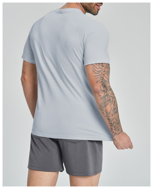 Bulk Supply of Cross-Border Men's Quick-Dry Seamless Sports Outdoor Fitness Wear - Breathable & Skin-Friendly Short Sleeve 1172 | OEM & ODM Services Available