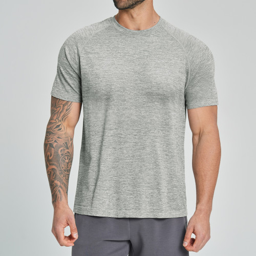 Bulk Supply of Cross-Border Men's Quick-Dry Seamless Sports Outdoor Fitness Wear - Breathable & Skin-Friendly Short Sleeve 1172 | OEM & ODM Services Available