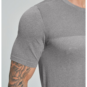1110.OEM & ODM Cross-Border Men's Seamless Round Neck T-Shirt - Skin-Friendly, Breathable, Quick-Dry Sports & Outdoor Fitness Wear for Running & Casual Home Use - Bulk Wholesale Available