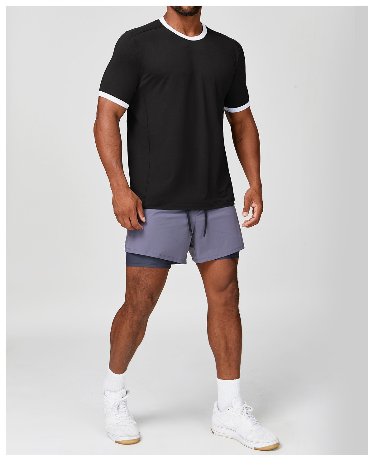 custom men's fitness t-shirt
