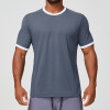 OEM & ODM Custom Men's Breathable Quick-Dry Fitness T-Shirt - Color-Block Design for Outdoor Hiking & Commuting | Wholesale Sportswear & Activewear Solutions1179