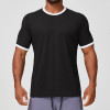 OEM & ODM Custom Men's Breathable Quick-Dry Fitness T-Shirt - Color-Block Design for Outdoor Hiking & Commuting | Wholesale Sportswear & Activewear Solutions1179