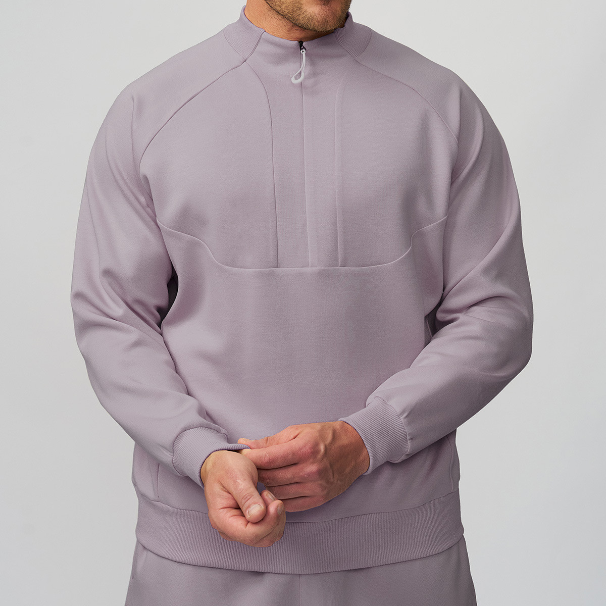 stand collar hoodie for hiking